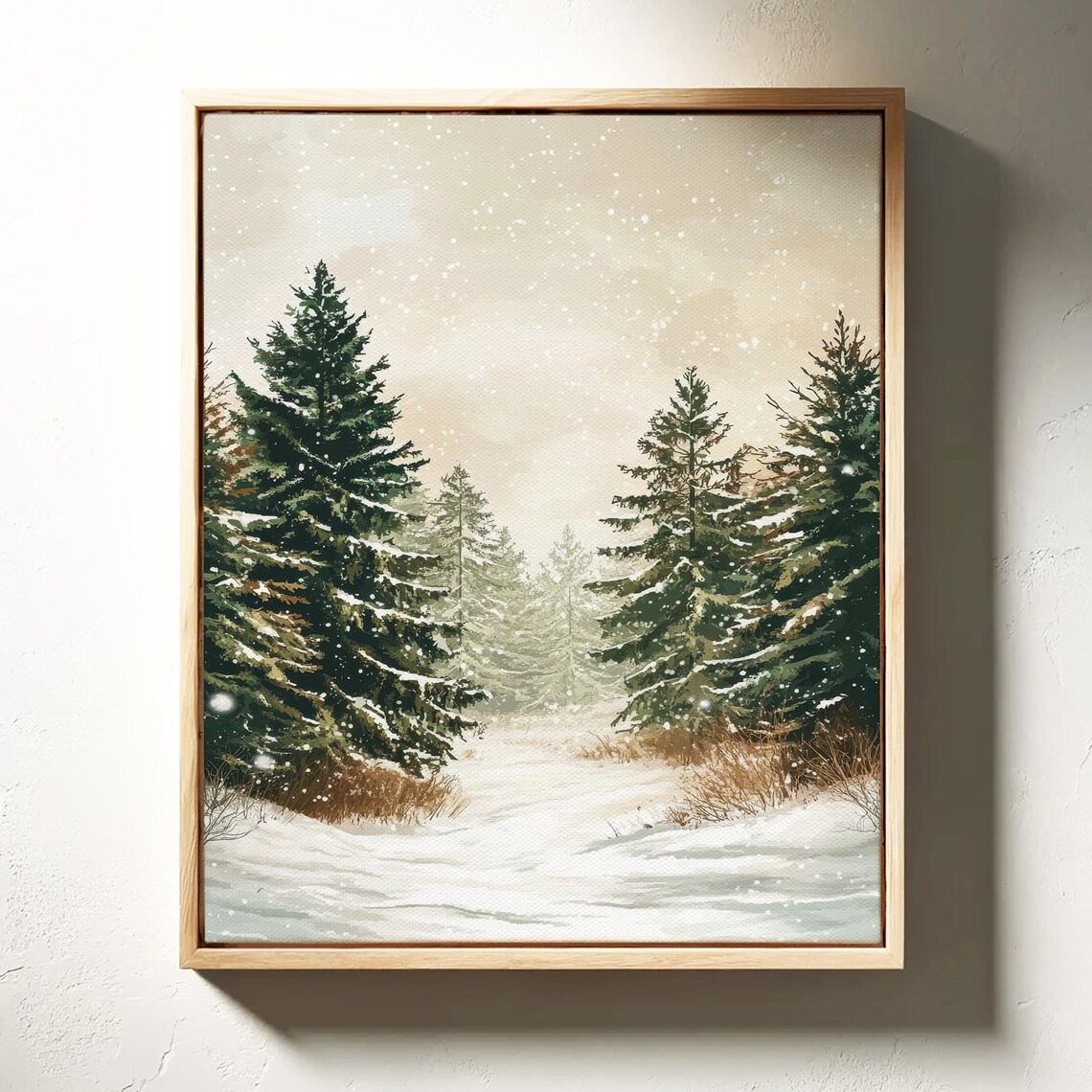 Snow Crusted Primitive Christmas Trees, Farmhouse Christmas Decor - Image 7
