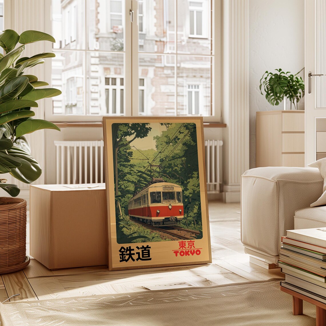Retro Tokyo Railway Travel Poster, Vintage Japan - Image 5
