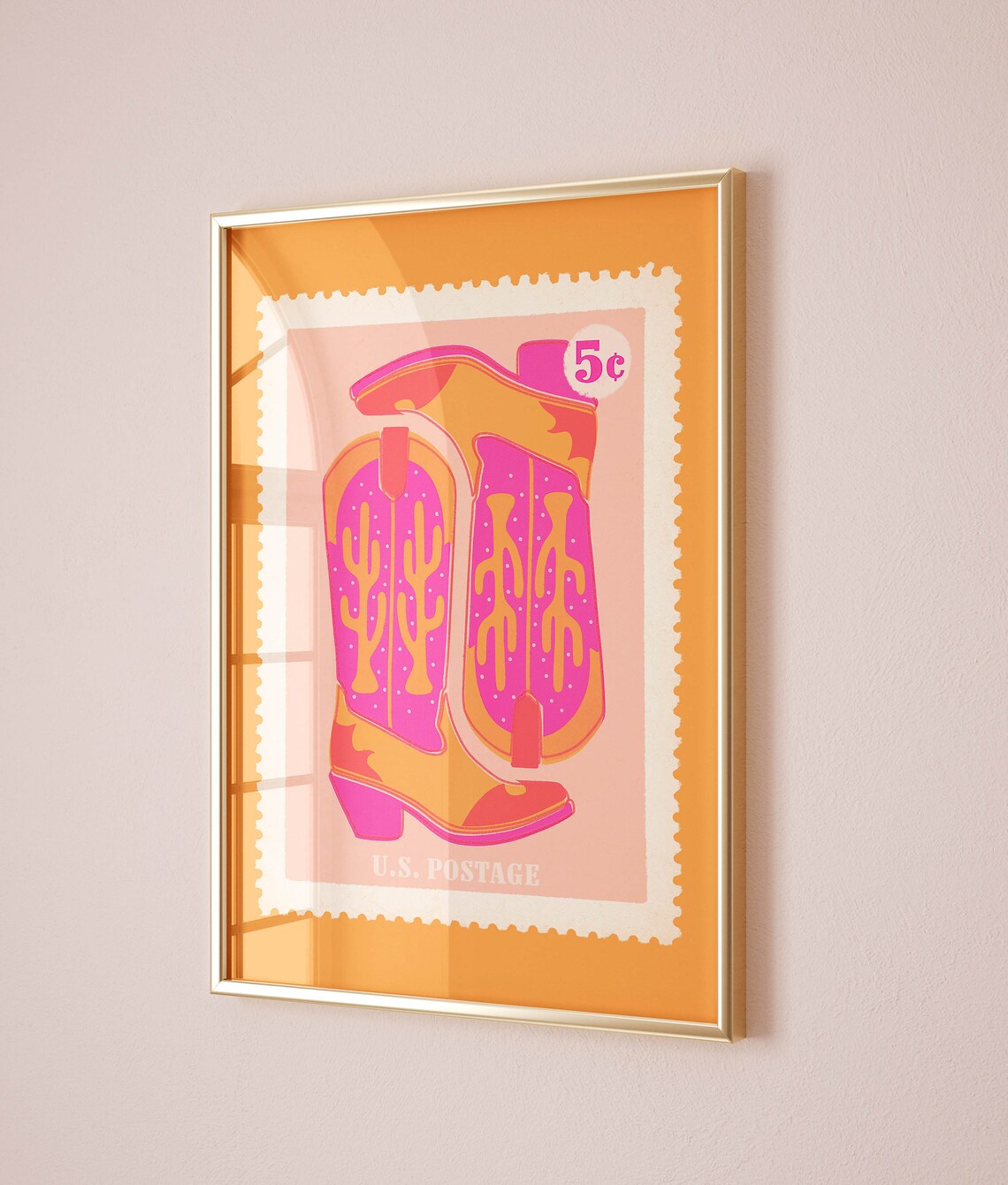 Cowgirl Aesthetic Retro Western Poster Print