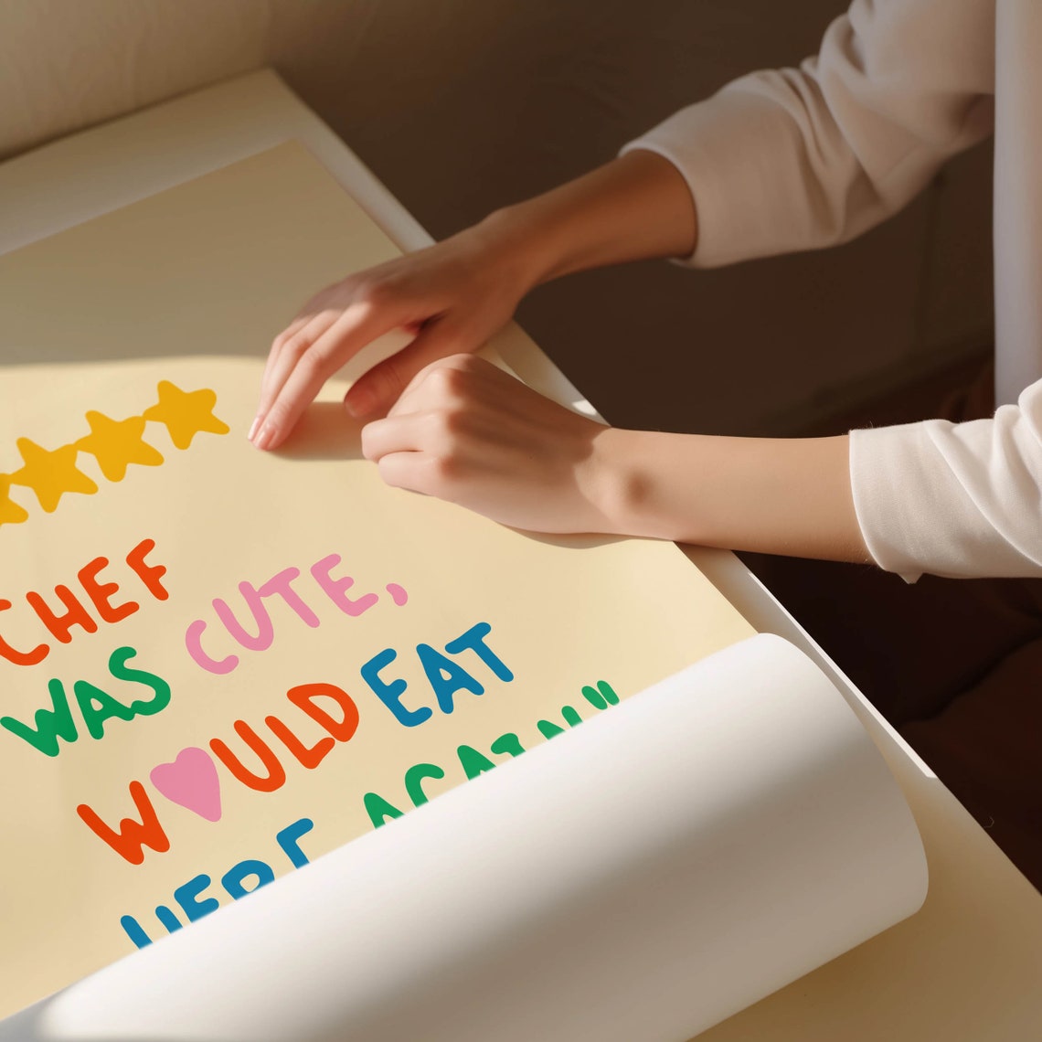 Cute Kitchen Retro Food Art Poster - Image 3