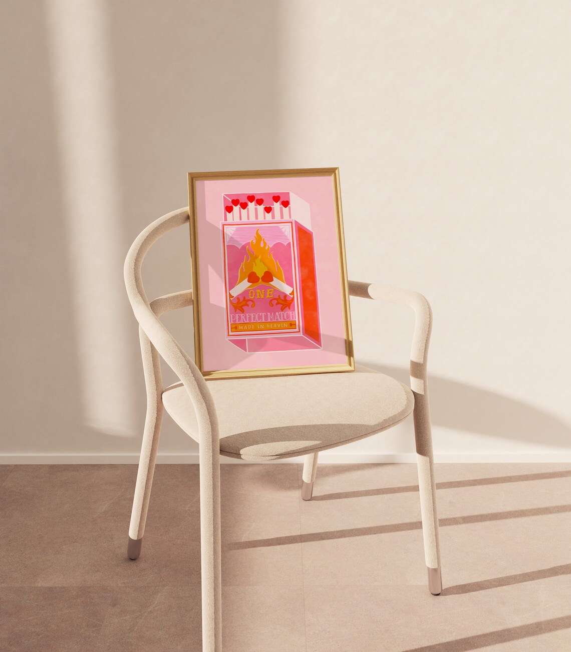 Perfect Match Made In Heaven Preppy Art Print - Image 2