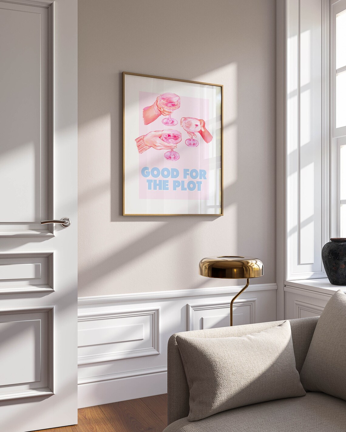 Good For The Plot Y2K Bar Cart Art Print - Image 3