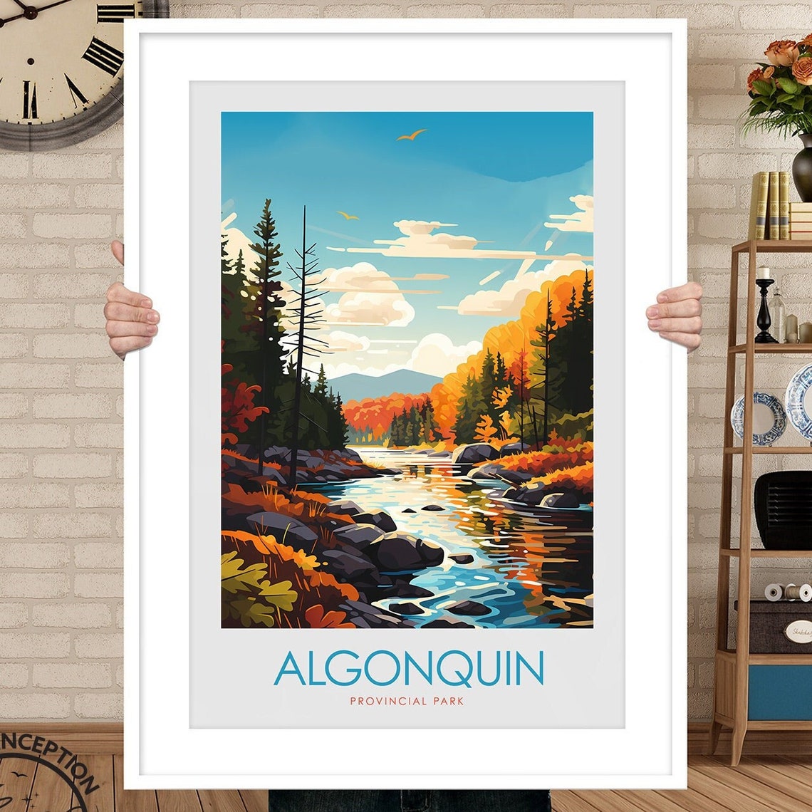 Algonquin Provincial Park Autumn Forest River Fall Color Poster - Image 3