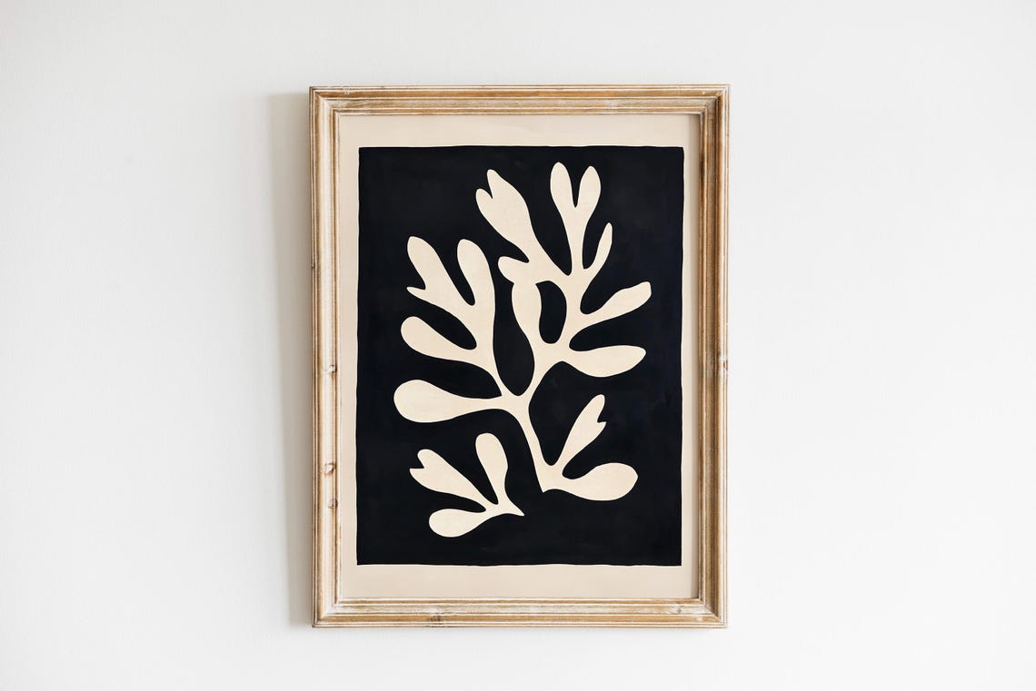 Matisse Botanical Minimalist Boho Art Print - Image 2