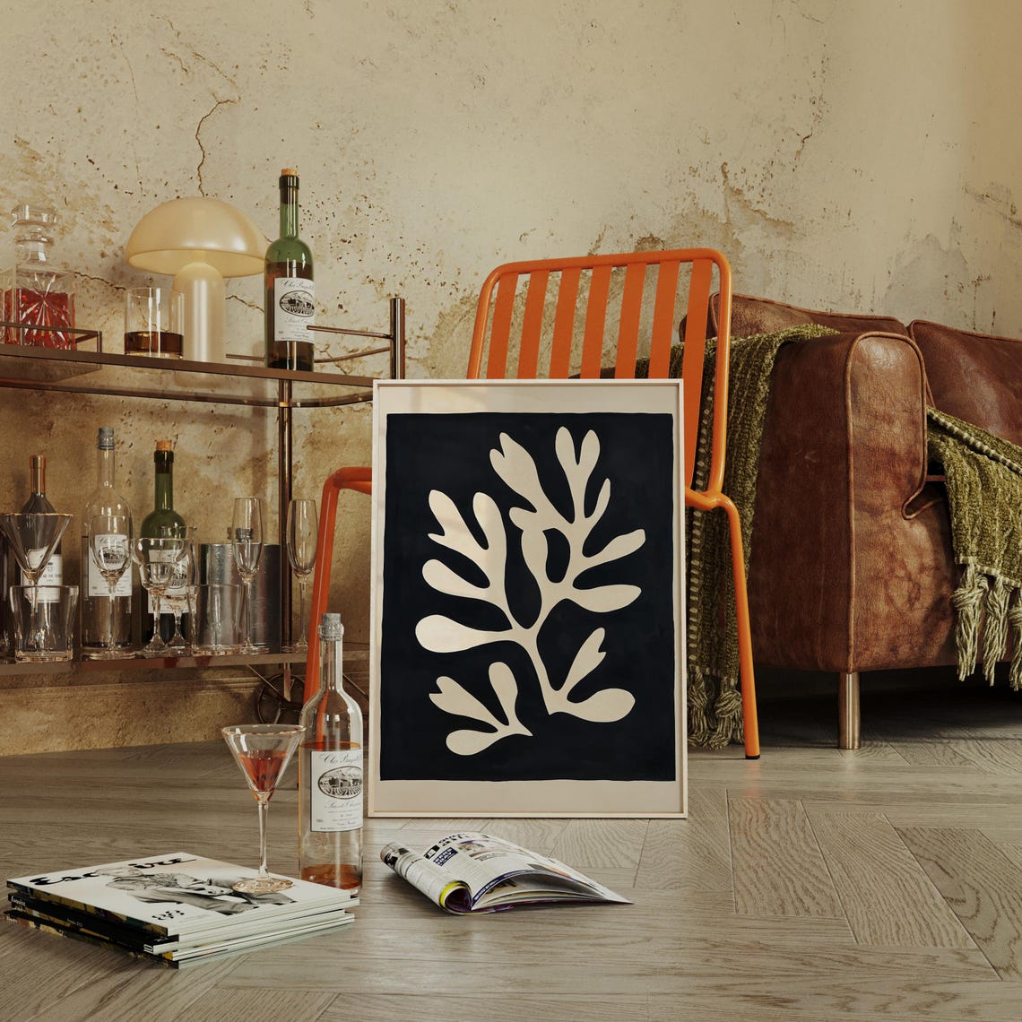 Matisse Botanical Minimalist Boho Art Print - Image 4