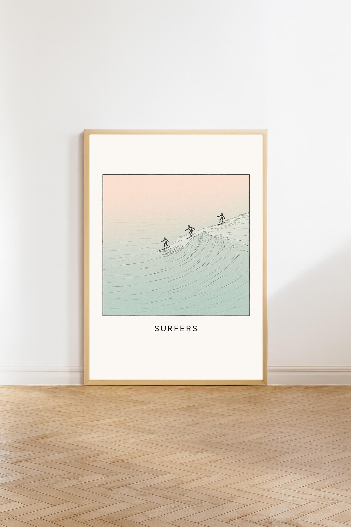 Bondi Beach Vintage Travel Poster, Australia