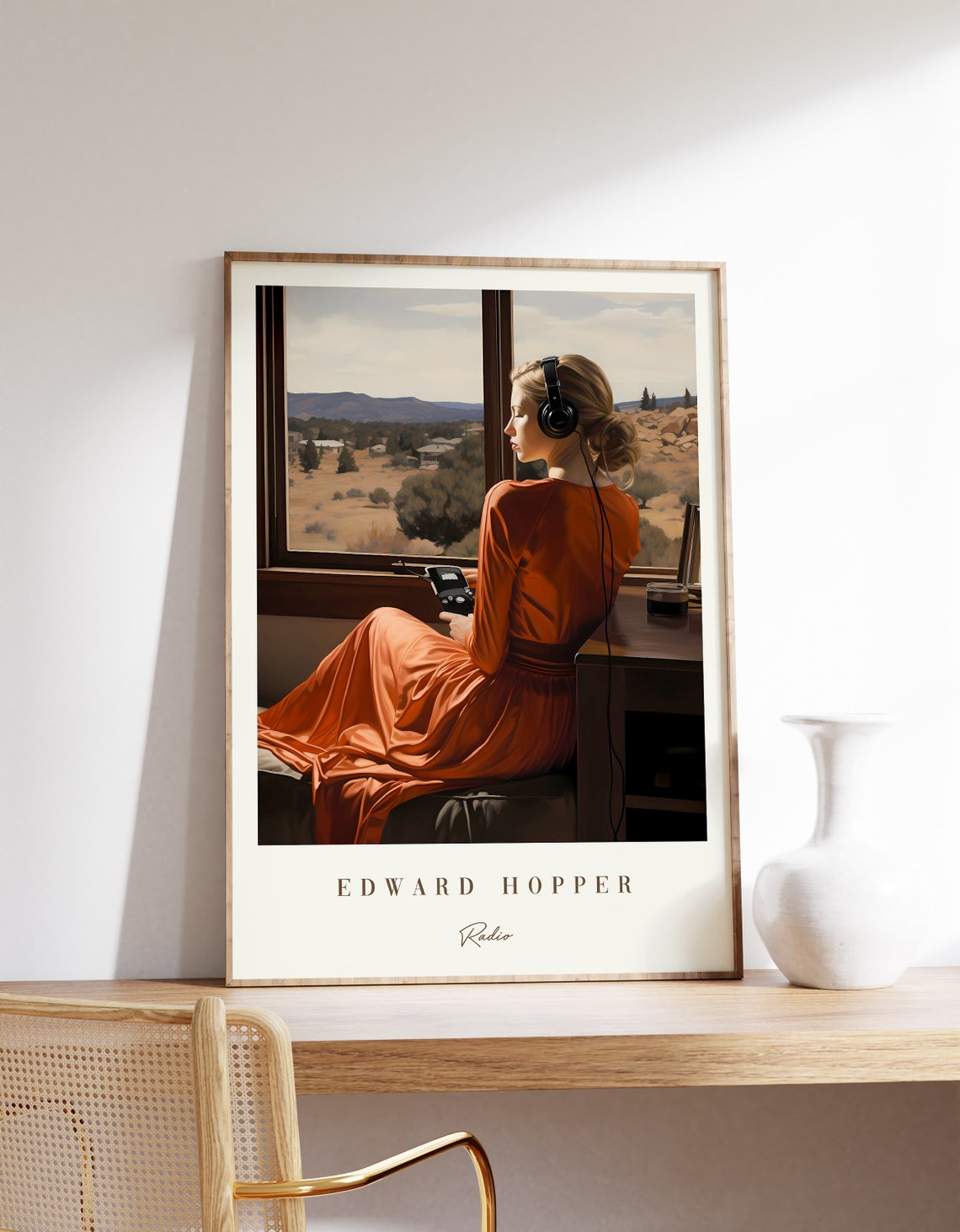 Radio Painting by Edward Hopper, Poster
