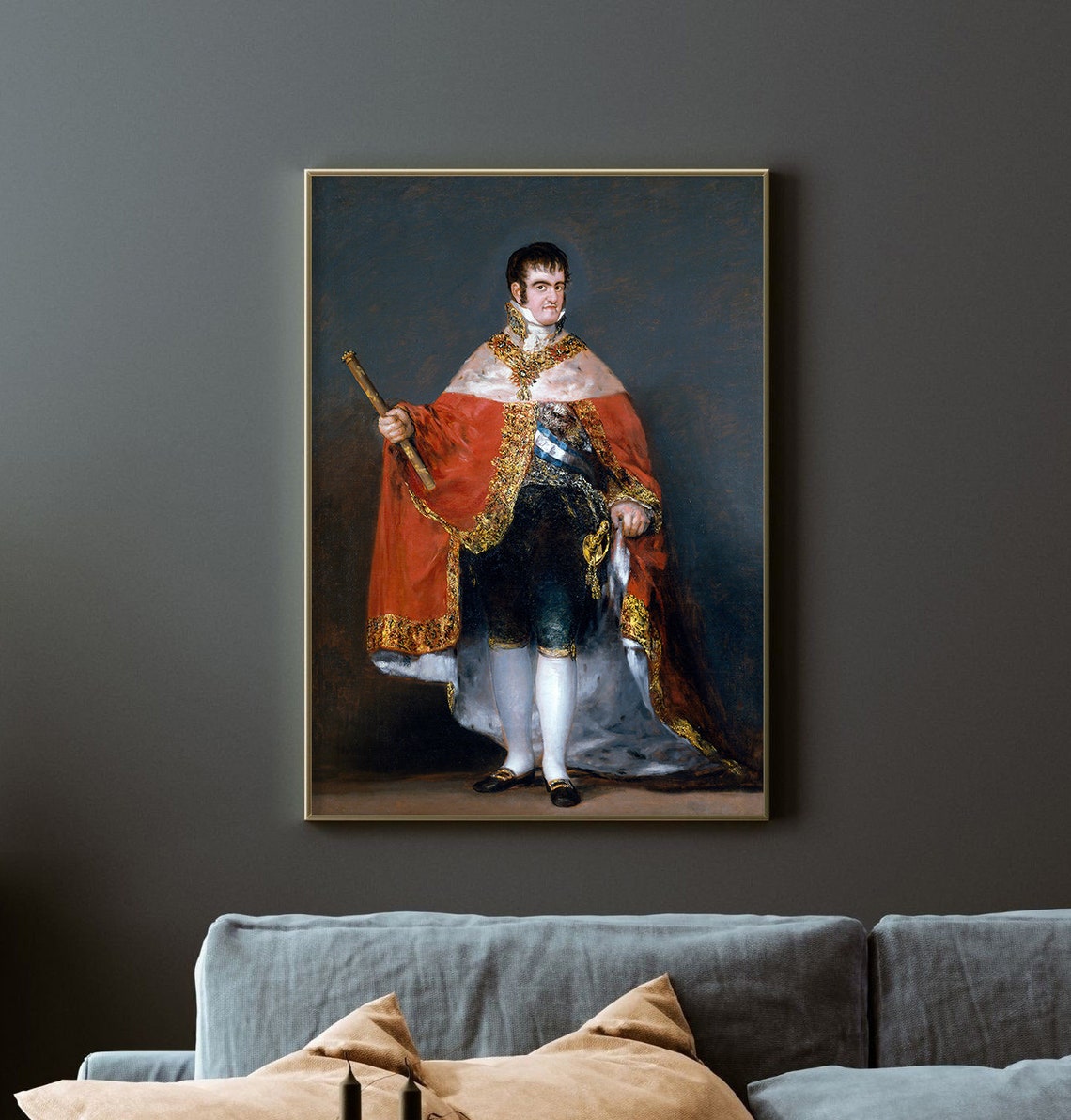 Francisco Goya Ferdinand VII Spain Robes of State 1815 Art Poster