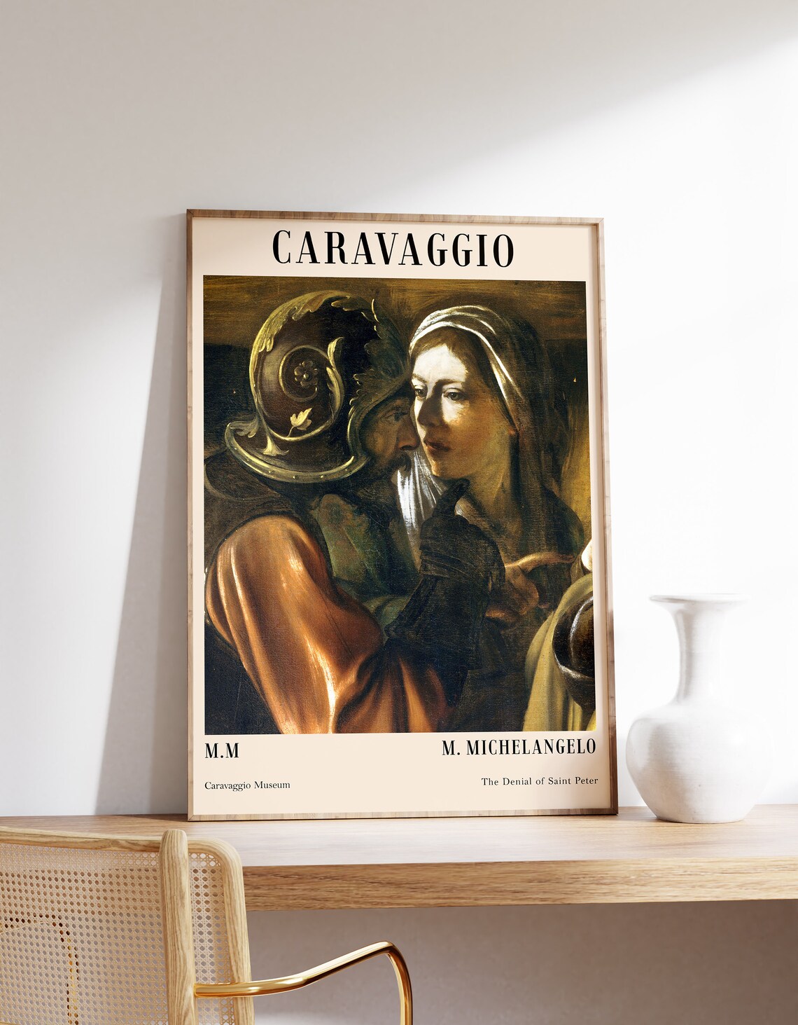 Caravaggio Poster Print Minimalist Art Modern Home Decor Farmhouse Baroque
