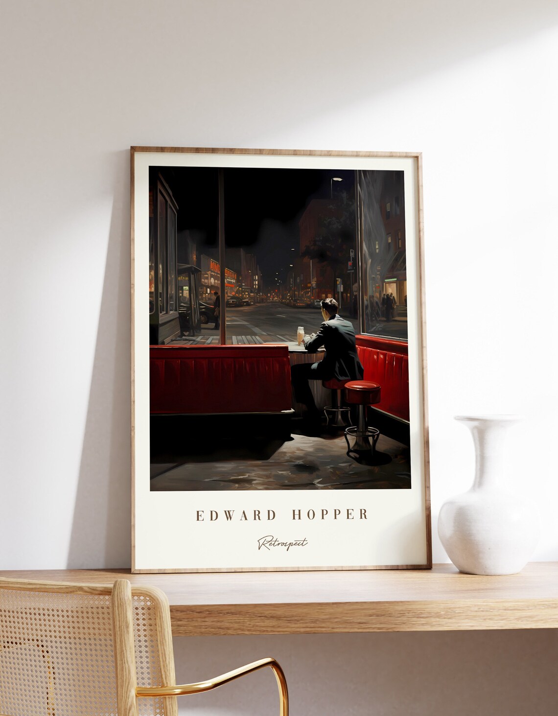 Retrospect Painting Edward Hopper Poster, Art Print