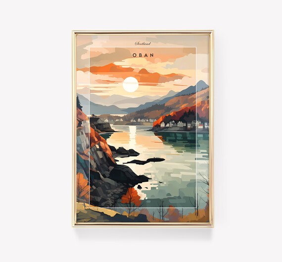 Oban Travel Poster, Scotland
