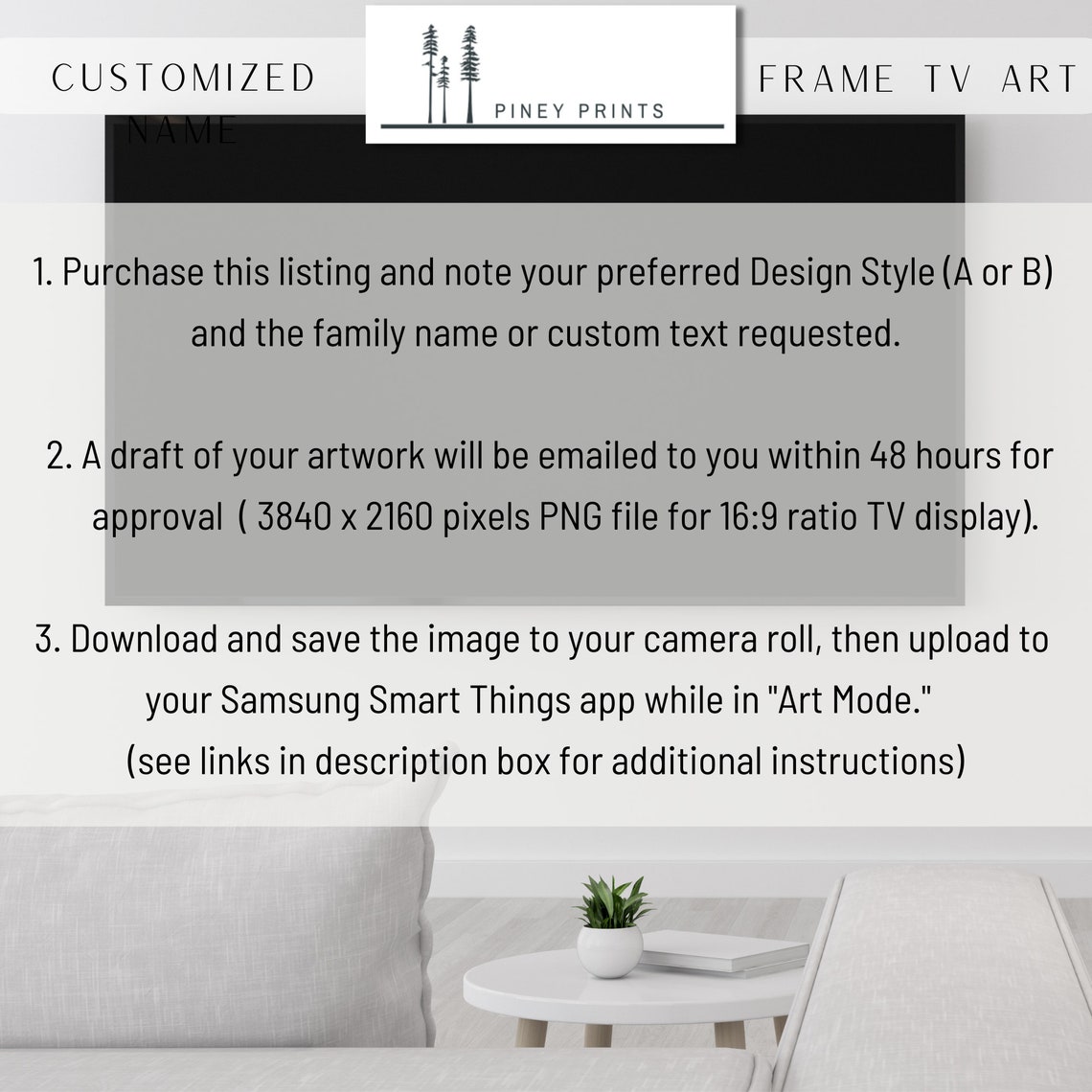 Customized Frame Tv Art Personalized Frame Tv Art Welcome Home Sign Nature Art Tv Airbnb Host Real Estate Showing