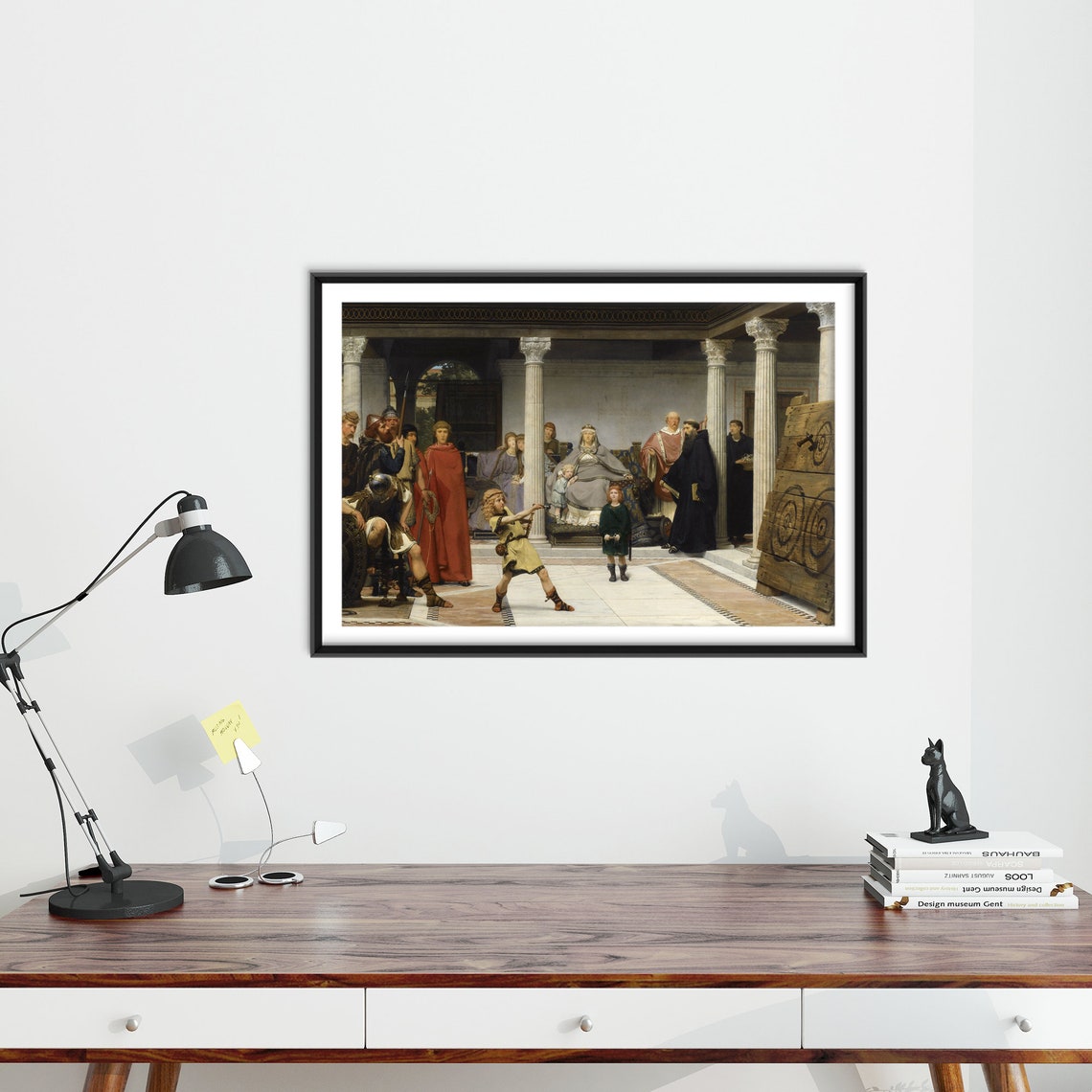Lawrence Alma Tadema Education Of The Children Of Clovis School Of Vengeance 1861 Classic Painting Photo Poster Print Art Gift - Image 4