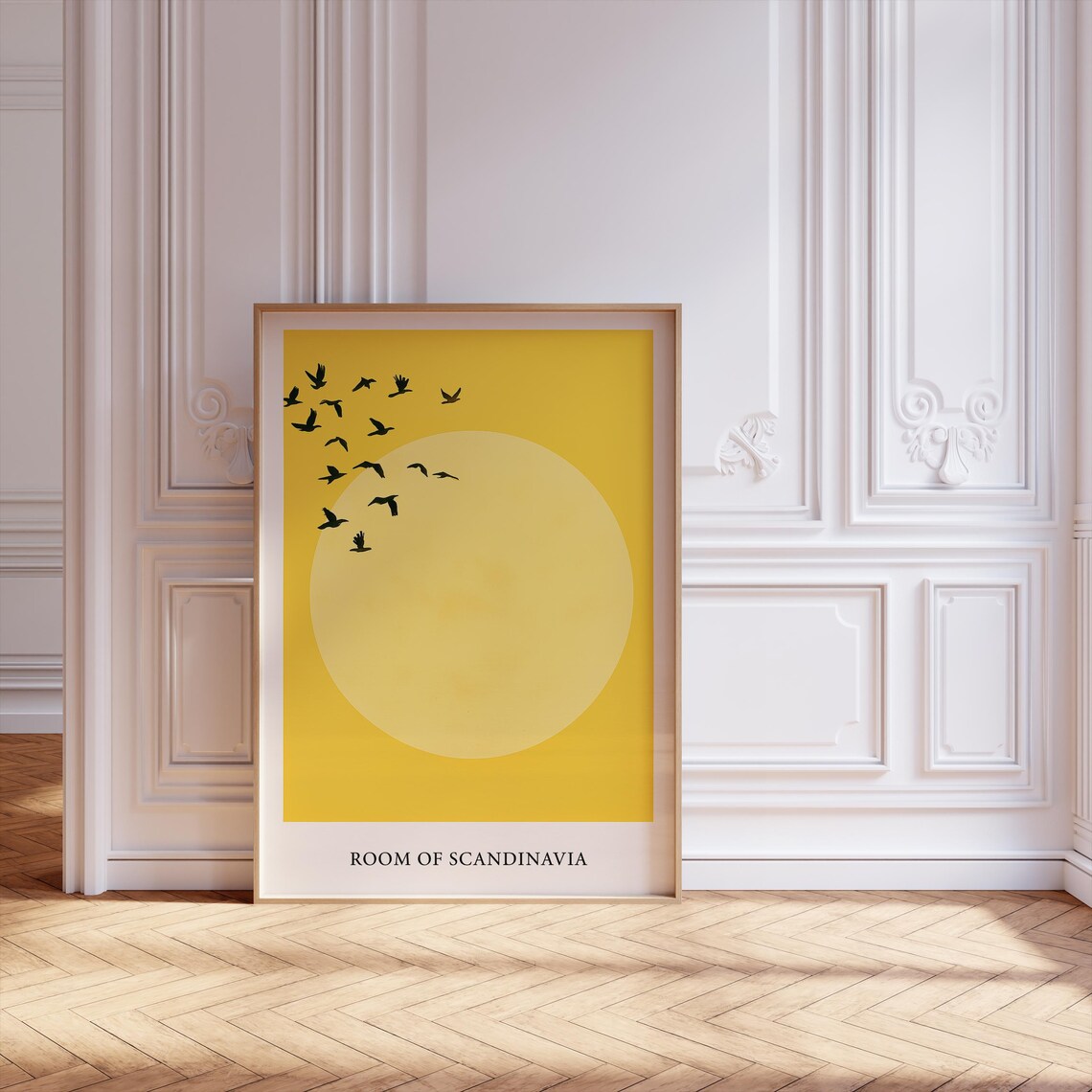Japandi Art, Japanese Scandinavian Minimalist Sun Art