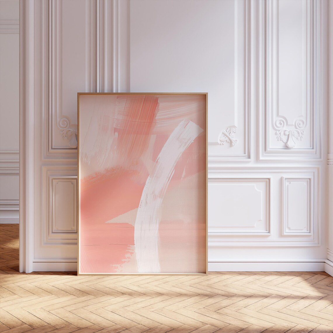Abstract Art Print, Scandinavian Minimalist Wall Art