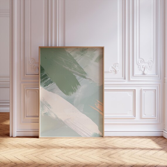 Neutral Abstract Wall Art, Scandinavian Minimalist