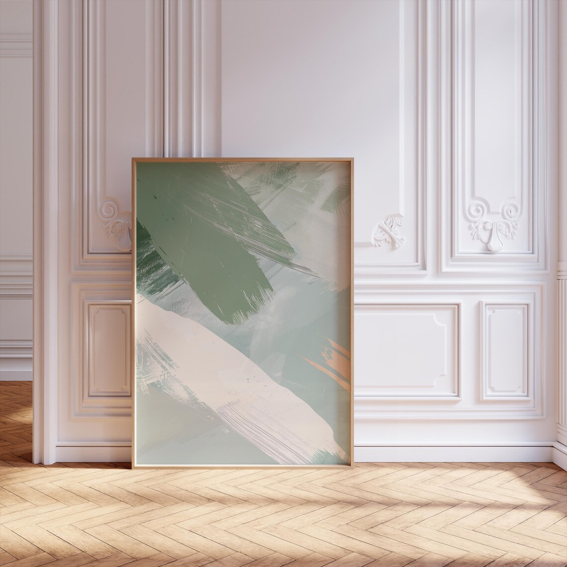 Neutral Abstract Wall Art, Scandinavian Minimalist