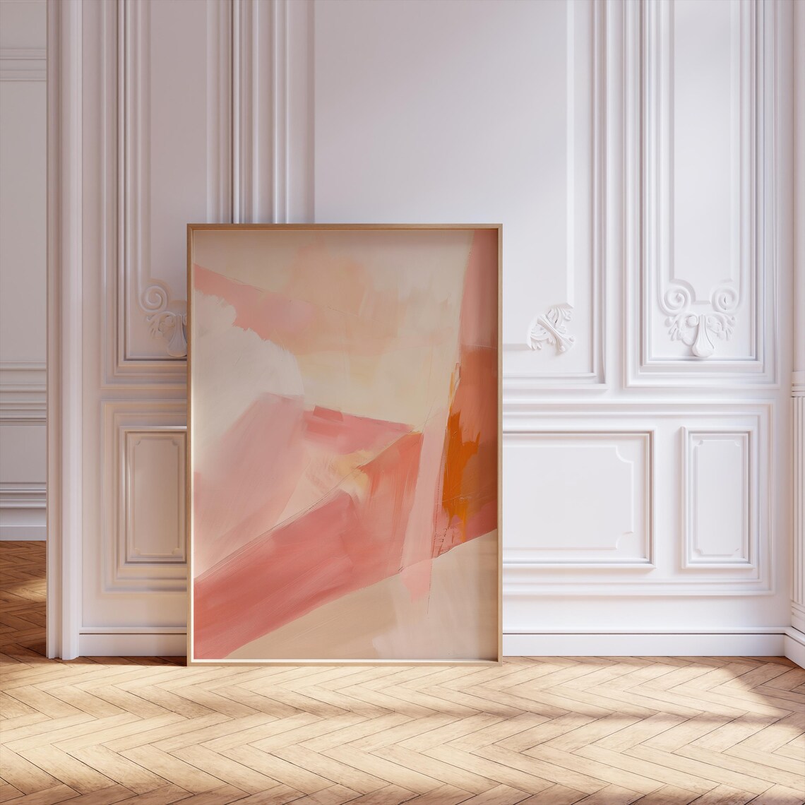 Abstract Art Print, Scandinavian Minimalist Artwork