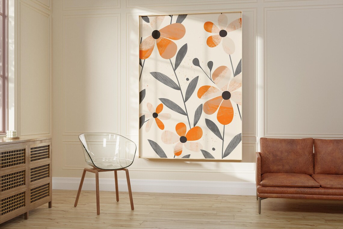 Botanical Minimalist Flower Art Print - Image 2