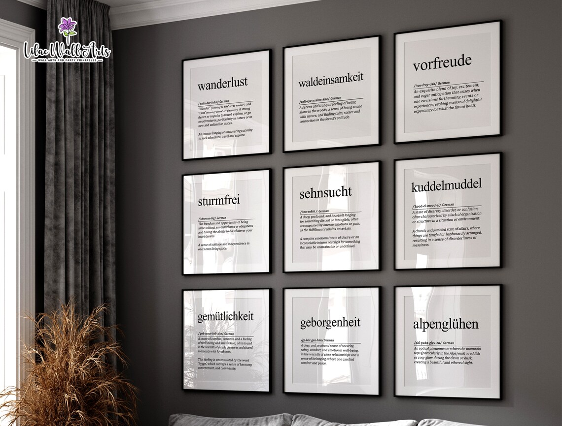 Sturmfrei German Words Scandinavian Wall Art Poster - Image 5