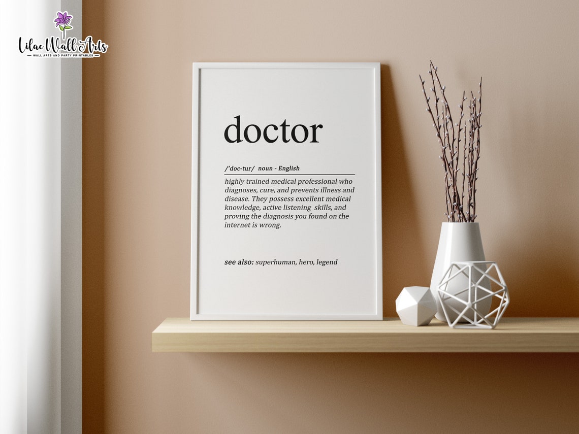 Doctor Wall Dcor Family Doctor Gift For Doctor Thank You Doctor Wall Art Doctor Office Medicine Wall Art Medical Gifts Doctor - Image 5