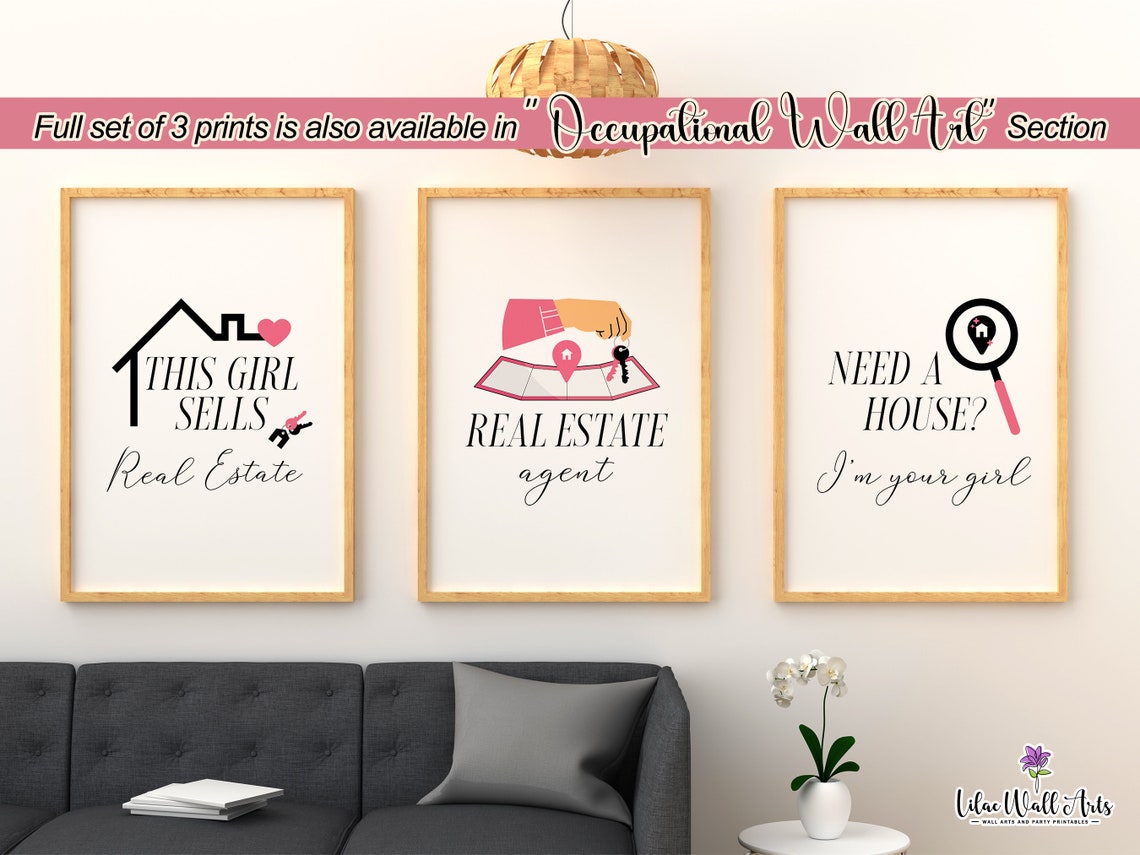 Real Estate Agent Realtor Office Dcor Best Realtor Marketing Real Estate Art Real Estate Sign Realtor Art Print Real Estate Wall Art - Image 6