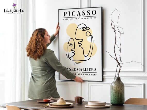 Picasso The Face Picasso Art Print Pablo Picasso Art Wall Gallery Picasso Print Picasso Picasso Line Art