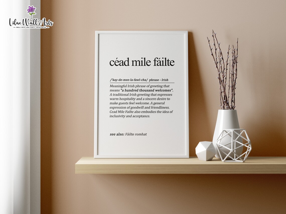 Cad Mle Filte Irish Definition Travel Poster - Image 4