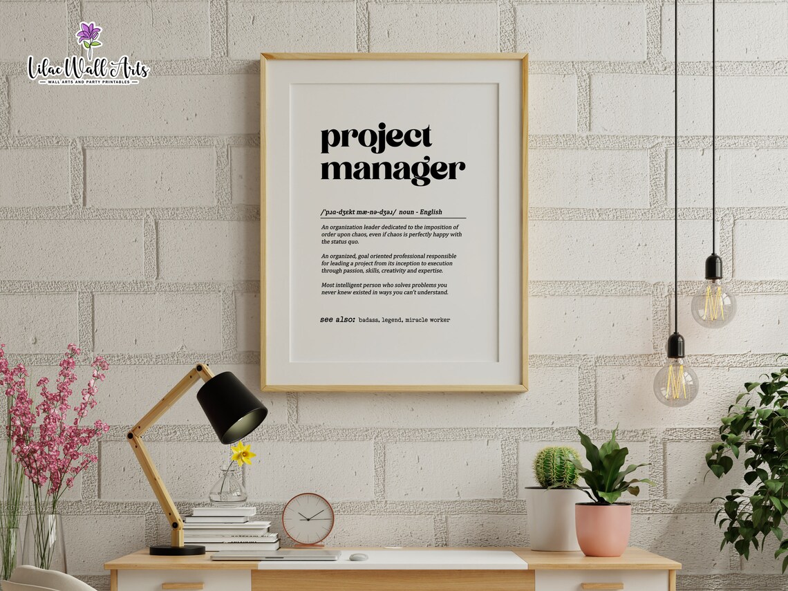 Project Manager Definition Office Art Print - Image 2