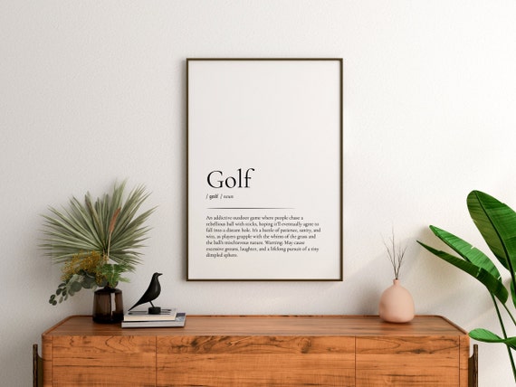 Golfer Golf Wall Art For Him Her Poster Funny Meaning Course Postee Office Decor Fathers Day