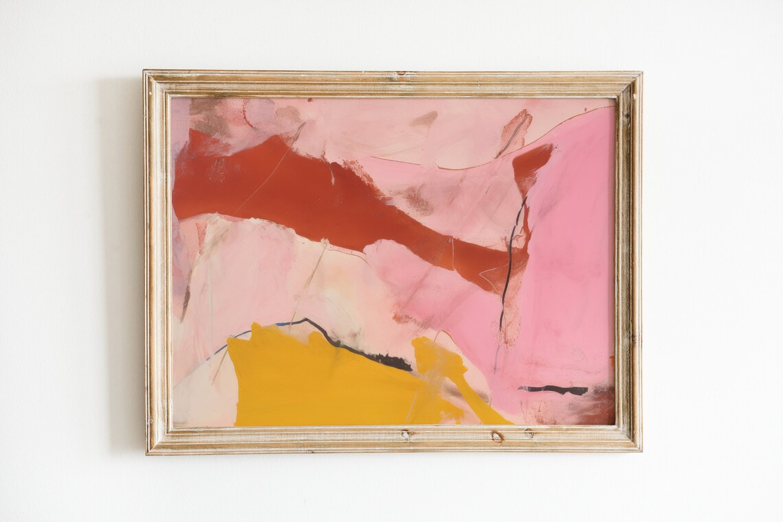 Pink Maximalist Art Print, 2000s Aesthetic Decor