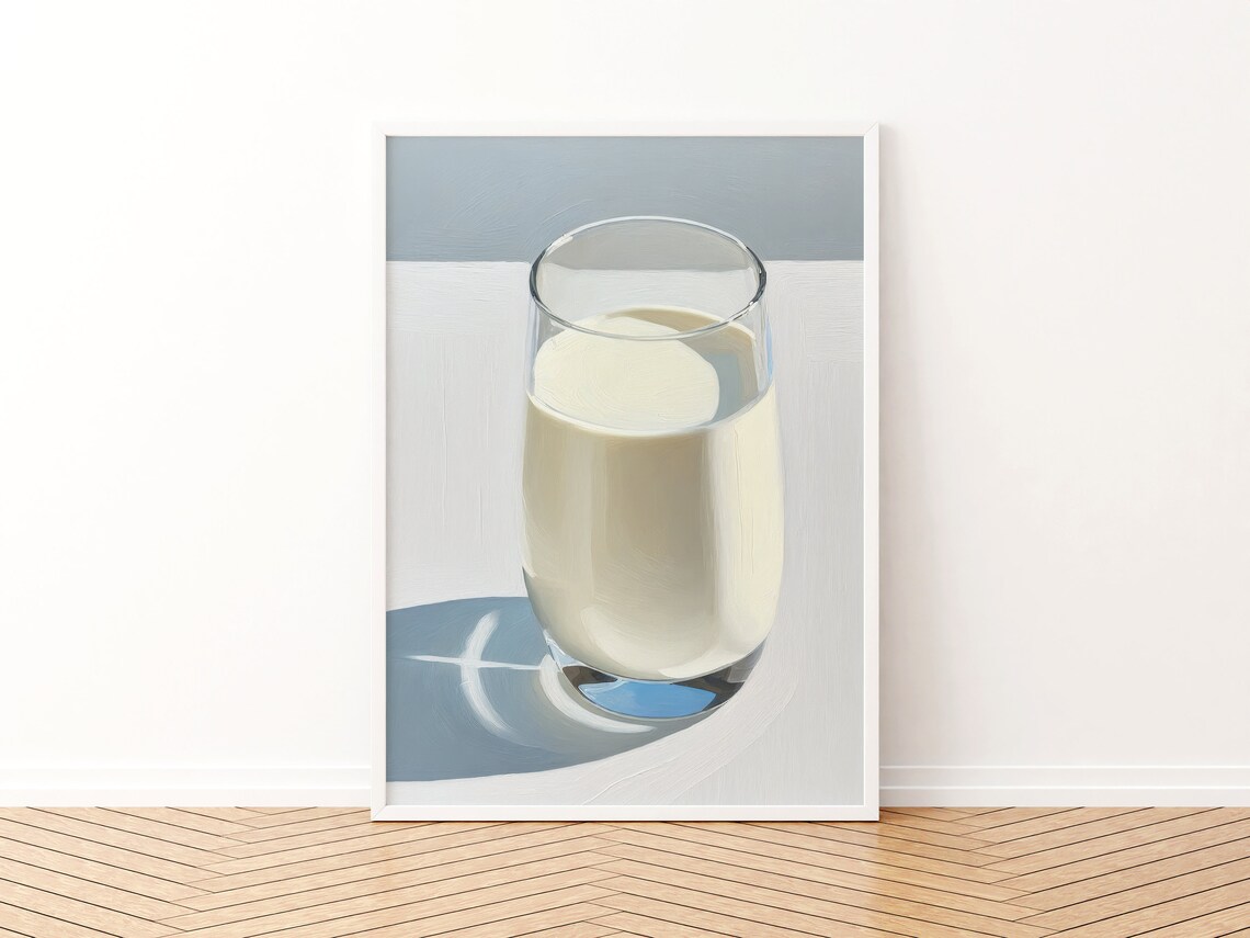 Milk Painting Still Life Art Print, Contemporary Farmhouse - Image 3