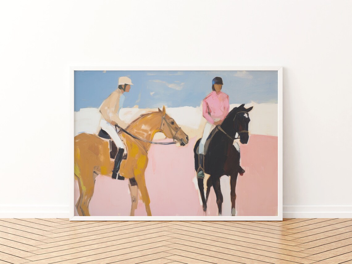 Equestrian Art Print, Preppy Teen Girl Room Decor - Image 3
