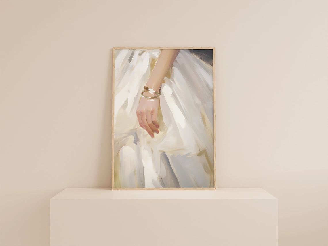 Gold and White Fashion Print, Girly Closet Decor - Image 2