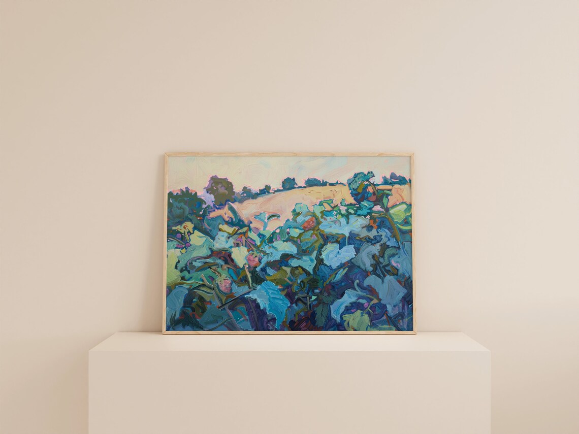 Country Garden Painting, Farmhouse Landscape Art Print - Image 2