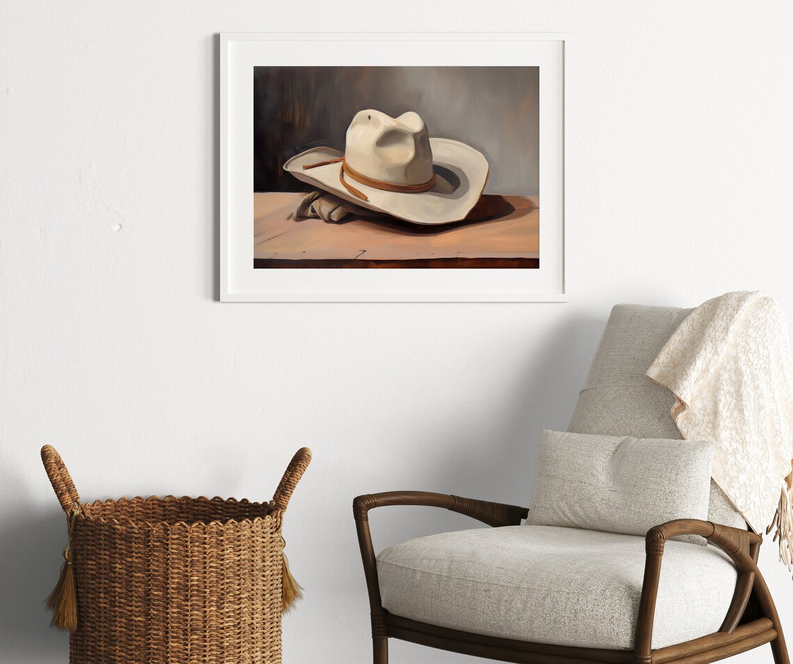 Cowboy Hat Print, Rustic Country Art Print - Image 3
