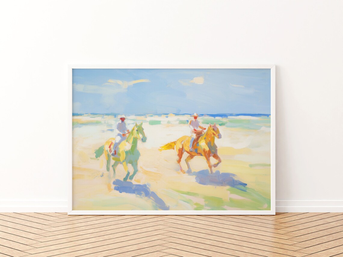 Pastel Cowboy Print, Western Equestrian Retro Art Print - Image 3