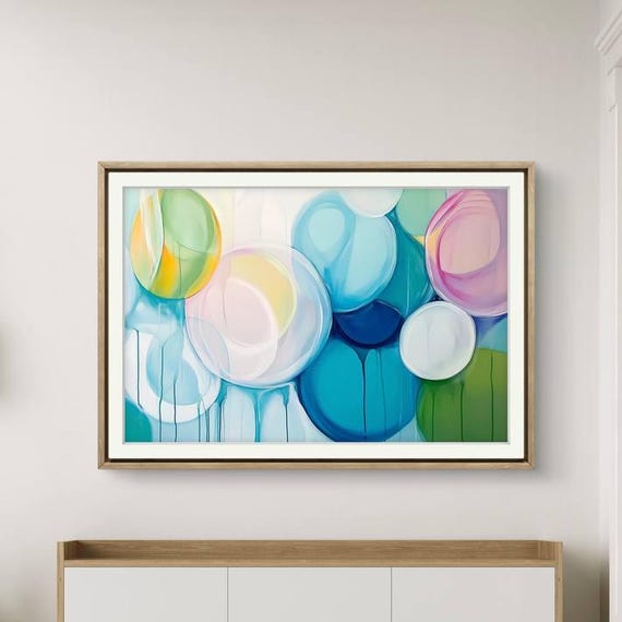 Abstract Circle Painting Modern Texture Wall Art