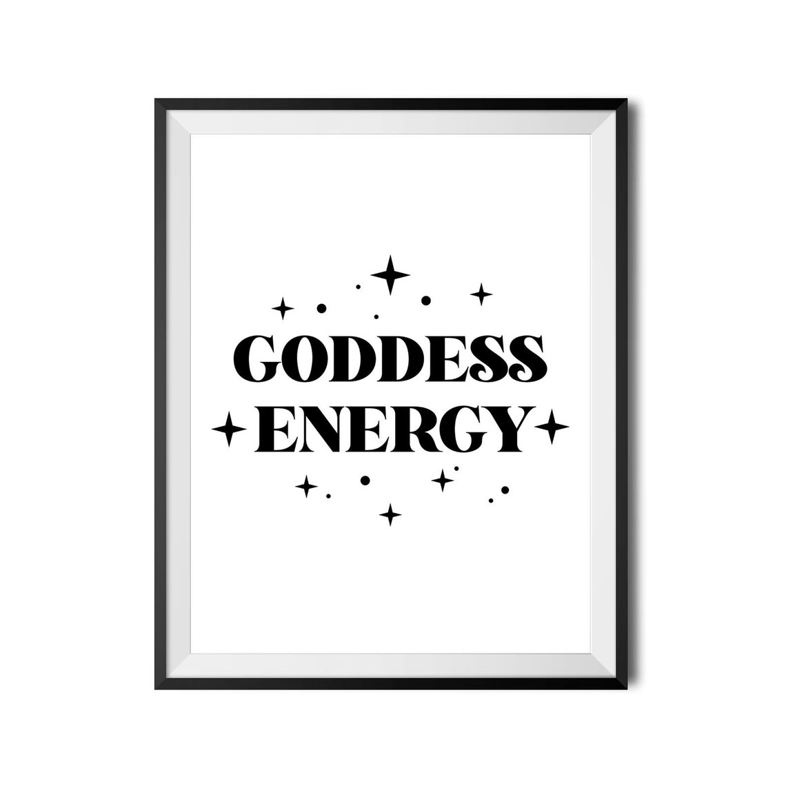Goddess Energy Divine Feminine Spiritual Stars Quote Wall Art - Image 4
