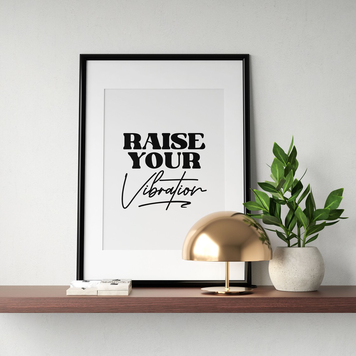 Raise Your Vibration Manifestation Quote Spiritual Poster Decor - Image 3