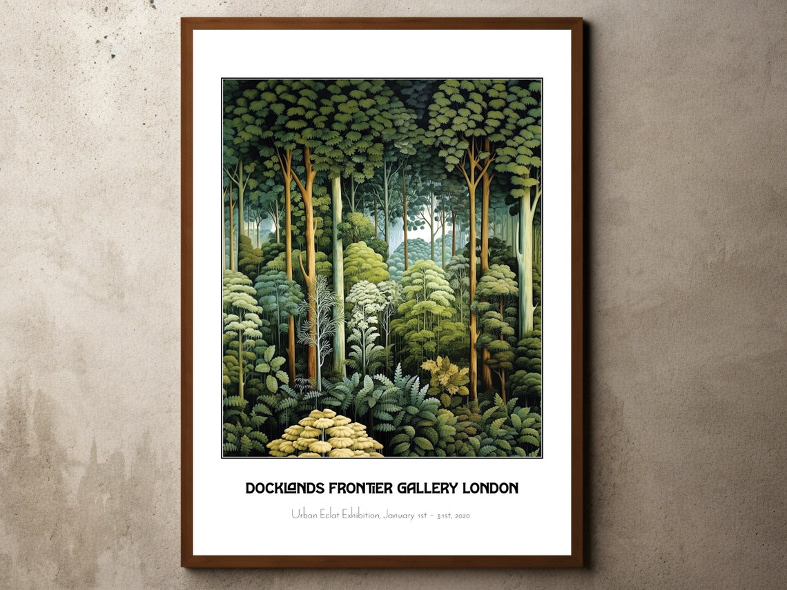 Docklands Frontier Gallery London Dense Forest Exhibition Poster