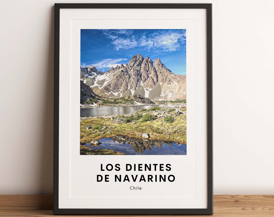 Los Dientes De Navarino Chile Patagonia Mountain Peaks Photo Poster