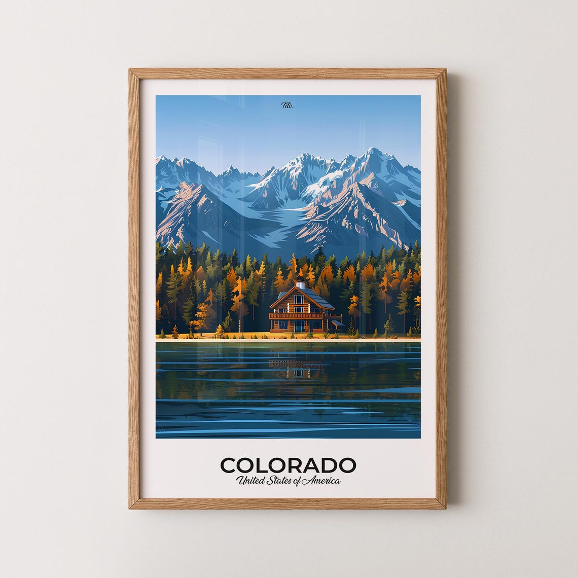 Colorado Poster Colorado Travel Poster Colorado Art Print Colorado Wall Art Usa Poster Gift For Travelers