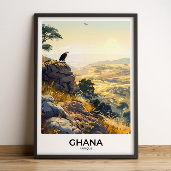 Ghana Poster Ghana Travel Poster Ghana Art Print Ghana Poster Ghana In Africa Customizable Gift
