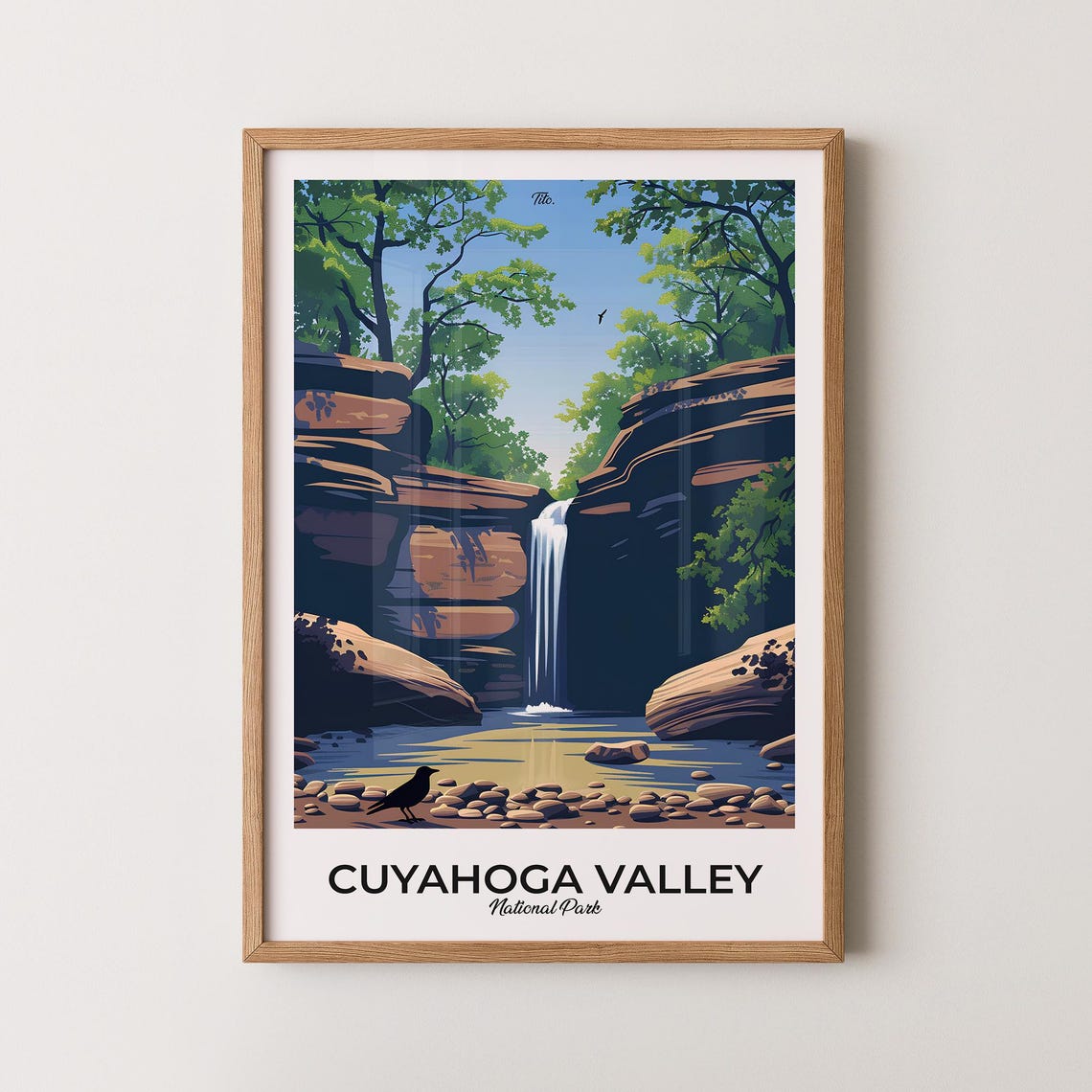 Cuyahoga Valley Poster Cuyahoga Valley Travel Poster Cuyahoga Valley Print Cuyahoga Valley Art National Park Poster Gift For Travelers