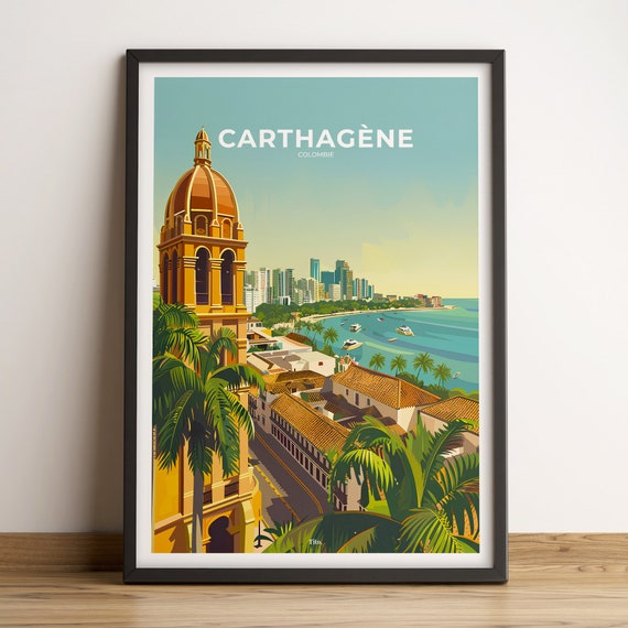 Cartagena Poster Cartagena Travel Poster Cartagena Poster Cartagena In Colombia Customizable Gift