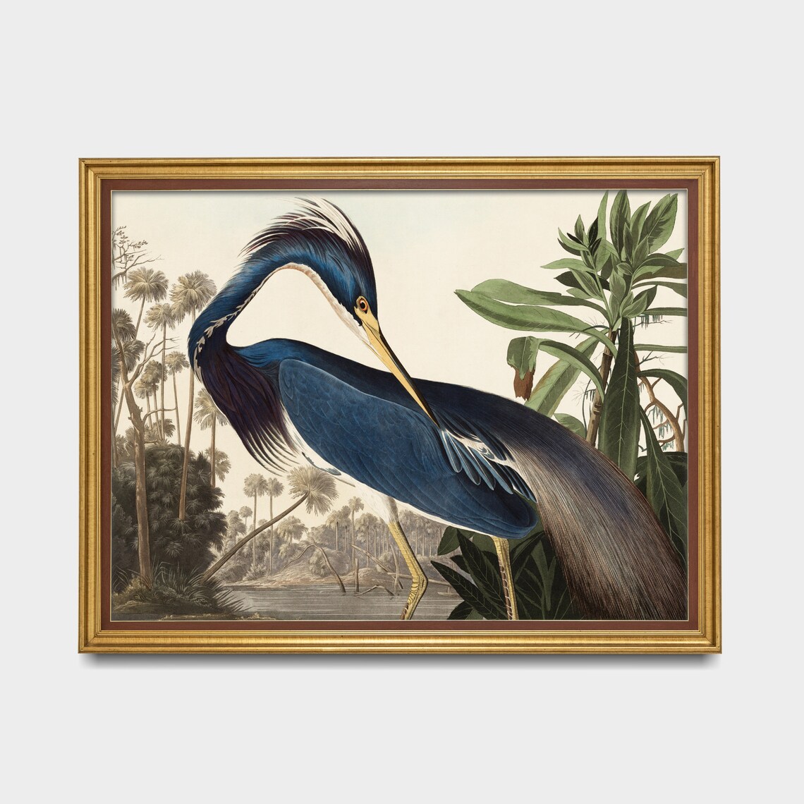 Heron Vintage Farmhouse Art Print, 19th Century - Image 3