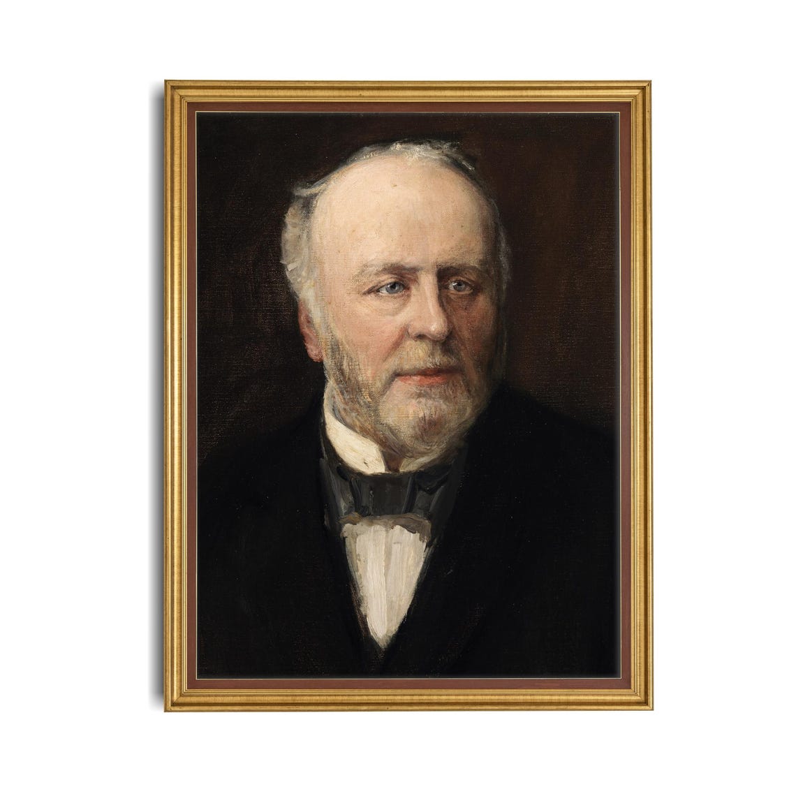 Elderly Gentleman Oil Portrait Vintage Victorian Style Poster - Image 4