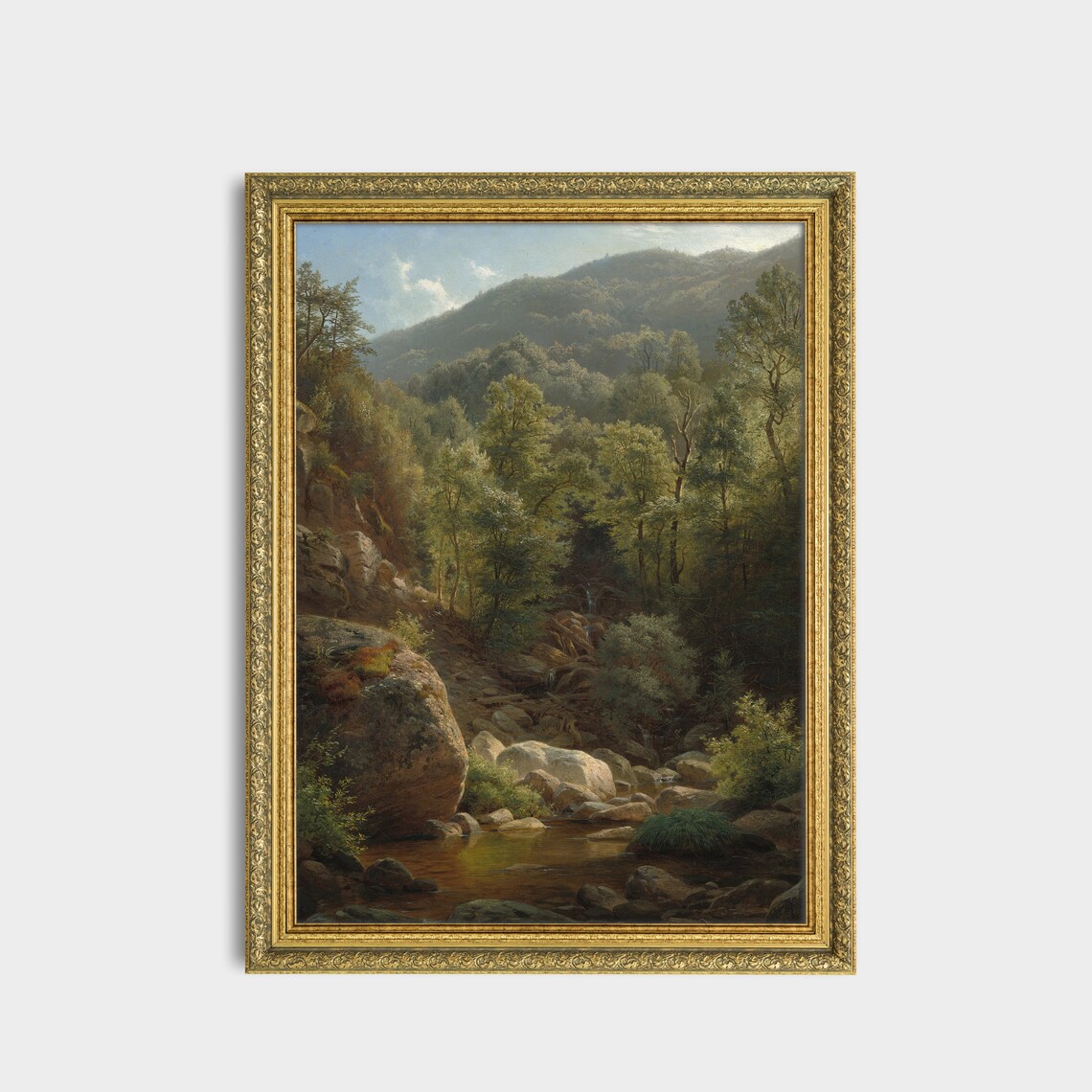 Vintage Country Landscape, Farmhouse Wall Art Print - Image 3