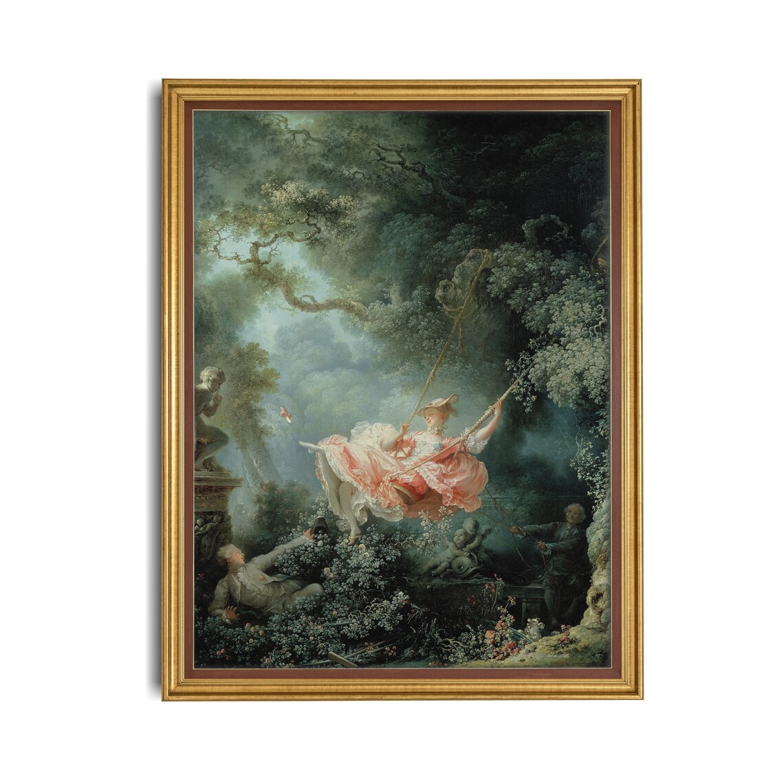 The Swing Jean Honore Fragonard Rococo Garden Romance Poster - Image 2